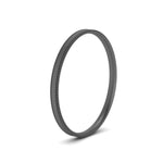 Load image into Gallery viewer, 2 MM Flat Stack Stepped Edge Comfort Fit Mens Wedding Band 14K Black Gold | Cuts &amp; Carat
