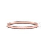 Load image into Gallery viewer, 2 MM Flat Stack Stepped Edge Comfort Fit Mens Wedding Band 14K Rose Gold | Cuts &amp; Carat
