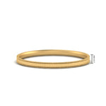 Load image into Gallery viewer, 2 MM Flat Stack Stepped Edge Comfort Fit Mens Wedding Band 14K Yellow Gold | Cuts &amp; Carat
