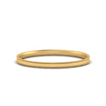 Load image into Gallery viewer, 2 MM Flat Stack Stepped Edge Comfort Fit Mens Wedding Band 14K Yellow Gold | Cuts &amp; Carat
