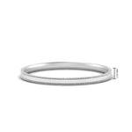 Load image into Gallery viewer, 2 MM Flat Stack Stepped Edge Comfort Fit Mens Wedding Band 14K White Gold | Cuts &amp; Carat
