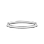 Load image into Gallery viewer, 2 MM Flat Stack Stepped Edge Comfort Fit Mens Wedding Band 14K White Gold | Cuts &amp; Carat
