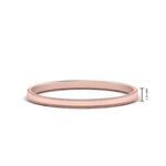 Load image into Gallery viewer, Flat Milgrain Stackable Mens Wedding Band In 14K Rose Gold | Cuts &amp; Carat
