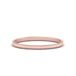 Load image into Gallery viewer, Flat Milgrain Stackable Mens Wedding Band In 14K Rose Gold | Cuts &amp; Carat
