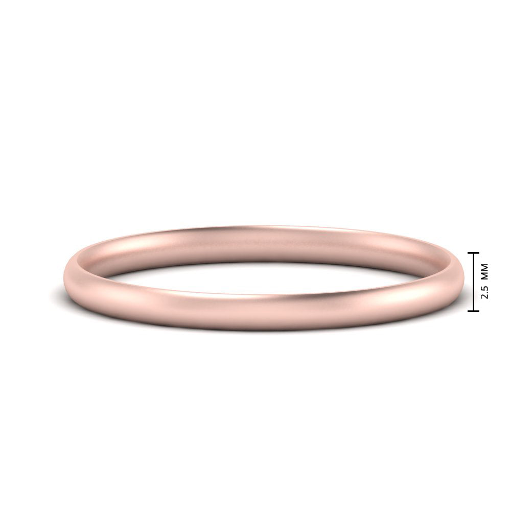 1 MM To 6 MM Comfort Fit Plain Wedding Band 14K Gold