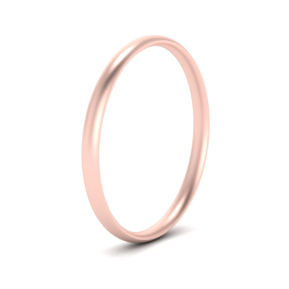 1 MM To 6 MM Comfort Fit Plain Wedding Band 14K Gold