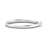 Load image into Gallery viewer, 1 MM To 6 MM Comfort Fit Plain Wedding Band 14K Gold
