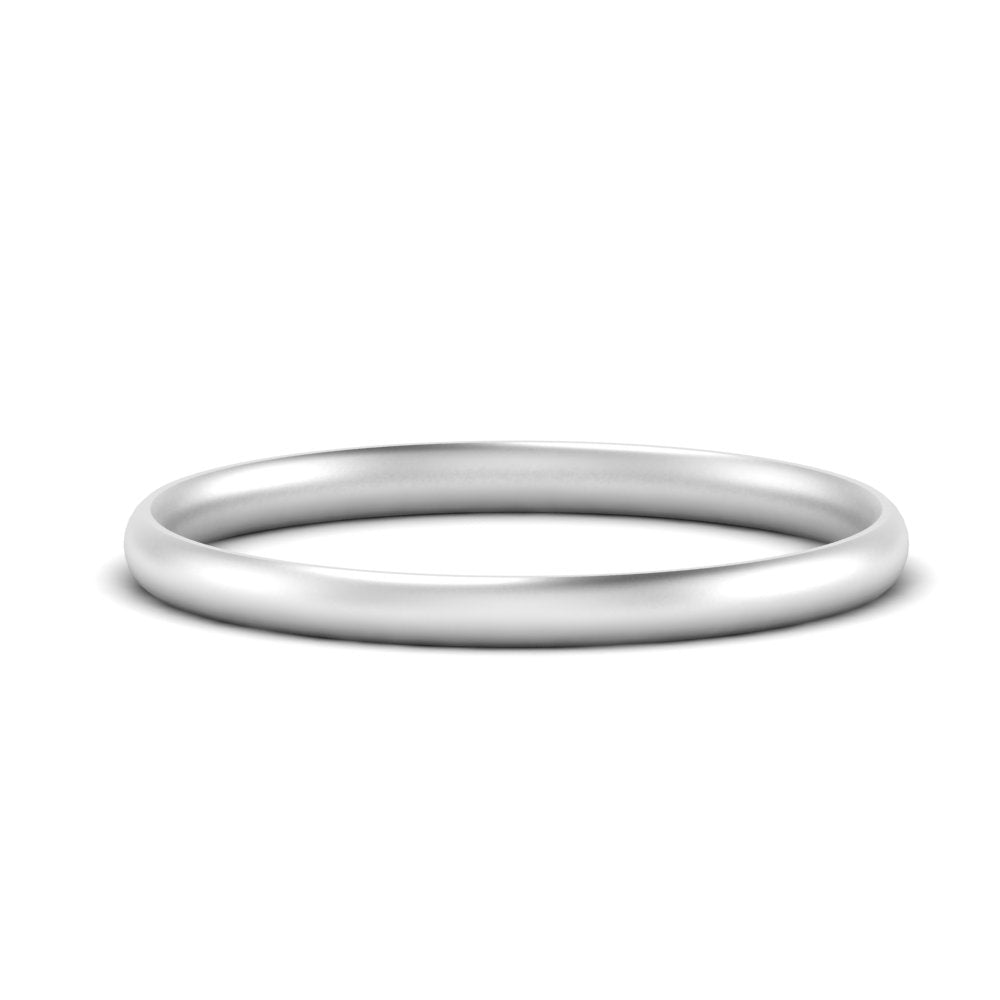 1 MM To 6 MM Comfort Fit Plain Wedding Band 14K Gold