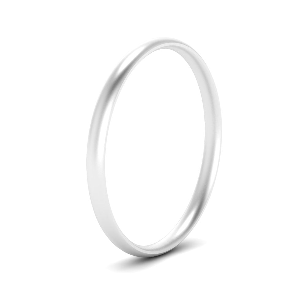 1 MM To 6 MM Comfort Fit Plain Wedding Band 14K Gold