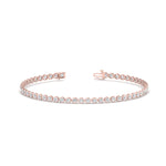 Load image into Gallery viewer, 2.50 To 12 Carat Lab Diamond Bezel Set Tennis Bracelet 14K Gold
