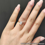 Load image into Gallery viewer, IGI Certified 1/2 - 5 Carat Lab Grown Diamond Hidden Halo Women Engagement Ring 14K Gold
