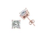 Load image into Gallery viewer, 1/2-5 Carat Asscher Cut Lab Created Diamond Stud Earring 14K Gold
