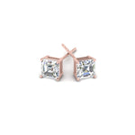 Load image into Gallery viewer, 1/2-5 Carat Asscher Cut Lab Created Diamond Stud Earring 14K Gold
