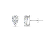 Load image into Gallery viewer, 1/2-5 Carat Pear Shaped Lab Created Diamond Stud Earring For Women 14K Gold
