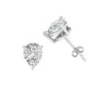 Load image into Gallery viewer, 1/2-5 Carat Pear Shaped Lab Created Diamond Stud Earring For Women 14K Gold
