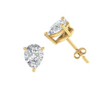 Load image into Gallery viewer, 1/2-5 Carat Pear Shaped Lab Created Diamond Stud Earring For Women 14K Gold
