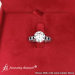 Load image into Gallery viewer, 3 Ct. Round Cut Lab Diamond Antique Engagement Ring
