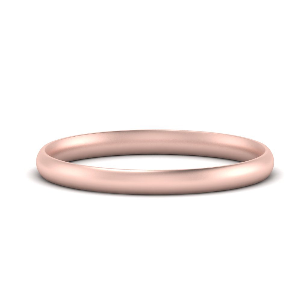 1 MM To 6 MM Comfort Fit Plain Wedding Band 14K Gold