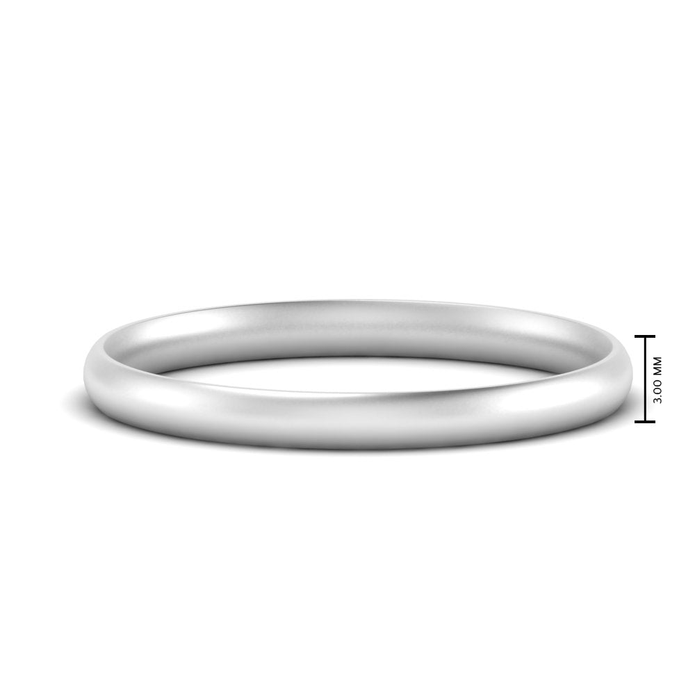 1 MM To 6 MM Comfort Fit Plain Wedding Band 14K Gold