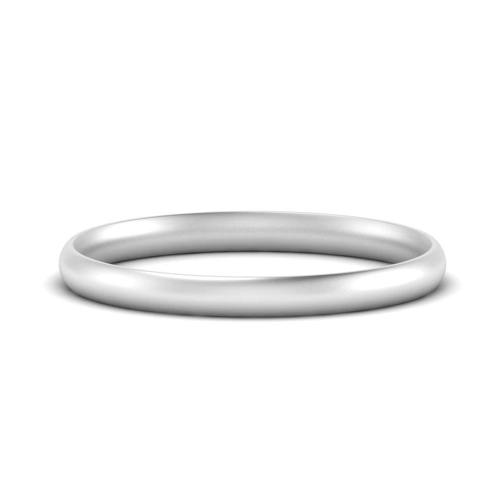 1 MM To 6 MM Comfort Fit Plain Wedding Band 14K Gold