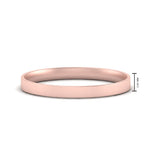 Load image into Gallery viewer, Comfort Fit Light Weight Flat Stacking Mens Band In 14K Rose Gold | Cuts &amp; Carat
