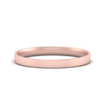 Load image into Gallery viewer, Comfort Fit Light Weight Flat Stacking Mens Band In 14K Rose Gold | Cuts &amp; Carat
