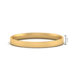 Load image into Gallery viewer, Comfort Fit Light Weight Flat Stacking Mens Band In 14K Yellow Gold | Cuts &amp; Carat
