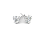 Load image into Gallery viewer, 1/2 To 4 Carat Heart Shaped Lab Created Diamond Stud Earring 14K Gold
