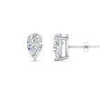 Load image into Gallery viewer, 1/2-5 Carat Pear Shaped Lab Created Diamond Stud Earring For Women 14K Gold
