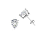 Load image into Gallery viewer, 1/2-5 Carat Pear Shaped Lab Created Diamond Stud Earring For Women 14K Gold
