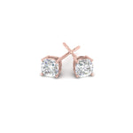 Load image into Gallery viewer, 0.50 To 5 Carat Cushion Cut Lab Created Diamond Stud Earring 14K Gold
