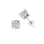 Load image into Gallery viewer, 0.50 To 5 Carat Cushion Cut Lab Created Diamond Stud Earring 14K Gold
