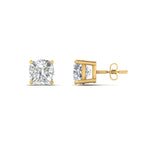 Load image into Gallery viewer, 0.50 To 5 Carat Cushion Cut Lab Created Diamond Stud Earring 14K Gold
