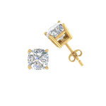 Load image into Gallery viewer, 0.50 To 5 Carat Cushion Cut Lab Created Diamond Stud Earring 14K Gold
