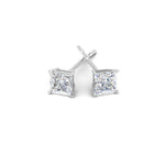 Load image into Gallery viewer, 0.50 To 5 Carat Princess Cut Lab Created Diamond Stud Earring For Women 14K Gold
