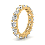 Load image into Gallery viewer, 0.50 To 5 Ctw Eternity Lab Diamond Round Ring For Women 14K Gold
