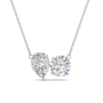 Load image into Gallery viewer, 4 Ct. Lab Grown Diamond Toi Et Moi Women Pendant 14K Gold
