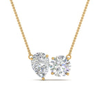 Load image into Gallery viewer, 4 Ct. Lab Grown Diamond Toi Et Moi Women Pendant 14K Gold
