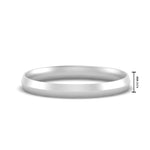 Load image into Gallery viewer, 4 MM Comfort Fit Knife Edge Stack Mens Band In 14k White Gold | Cuts &amp; Carat
