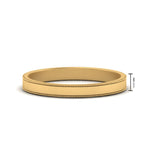 Load image into Gallery viewer, Flat Milgrain Stackable Mens Wedding Band In 14K Yellow Gold | Cuts &amp; Carat
