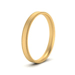 Load image into Gallery viewer, 4 MM Flat Stack Stepped Edge Comfort Fit Mens Wedding Band 14K Yellow Gold | Cuts &amp; Carat
