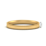 Load image into Gallery viewer, 4 MM Flat Stack Stepped Edge Comfort Fit Mens Wedding Band 14K Yellow Gold | Cuts &amp; Carat
