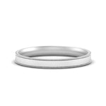 Load image into Gallery viewer, 4 MM Flat Stack Stepped Edge Comfort Fit Mens Wedding Band 14K White Gold | Cuts &amp; Carat
