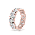 Load image into Gallery viewer, 2.50 To 5 Carat Lab Diamond Teardrop Eternity Band 14K Gold
