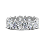 Load image into Gallery viewer, 2.50 To 5 Carat Lab Diamond Teardrop Eternity Band 14K Gold
