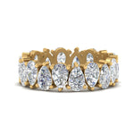 Load image into Gallery viewer, 2.50 To 5 Carat Lab Diamond Teardrop Eternity Band 14K Gold
