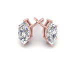 Load image into Gallery viewer, 0.50 To 5 Carat Marquise Lab Created Diamond Stud Earring 14K Gold
