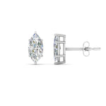 Load image into Gallery viewer, 0.50 To 5 Carat Marquise Lab Created Diamond Stud Earring 14K Gold
