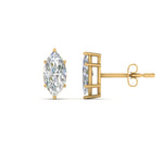 Load image into Gallery viewer, 0.50 To 5 Carat Marquise Lab Created Diamond Stud Earring 14K Gold
