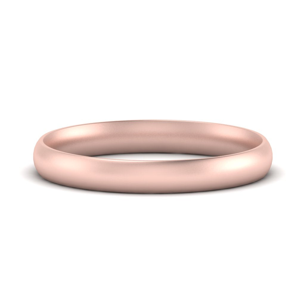 1 MM To 6 MM Comfort Fit Plain Wedding Band 14K Gold